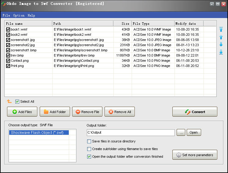 Click to view Okdo Image to Swf Converter 4.6 screenshot