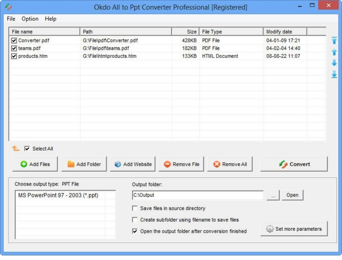 All to Ppt Converter Professional screenshot