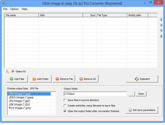 Image to Jpeg J2k Jp2 Pcx Converter screenshot