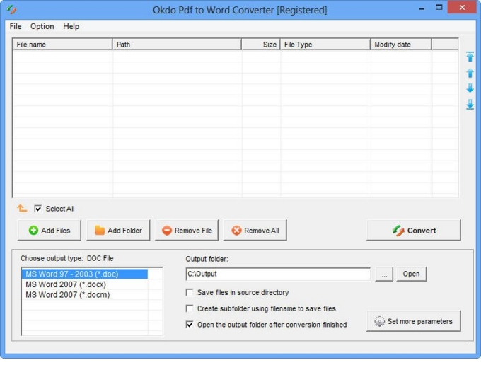 Pdf to Word Converter screenshot