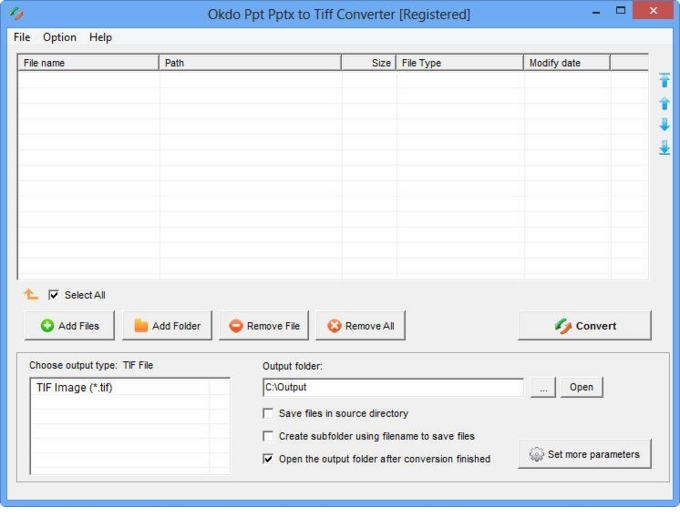 Ppt Pptx to Tiff Converter screenshot