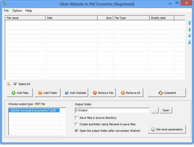 Website to Pdf Converter screenshot