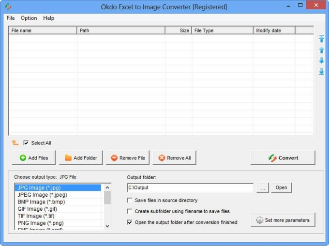 Okdo Excel to Image Converter - Batch Excel to Image, Convert Excel to ...